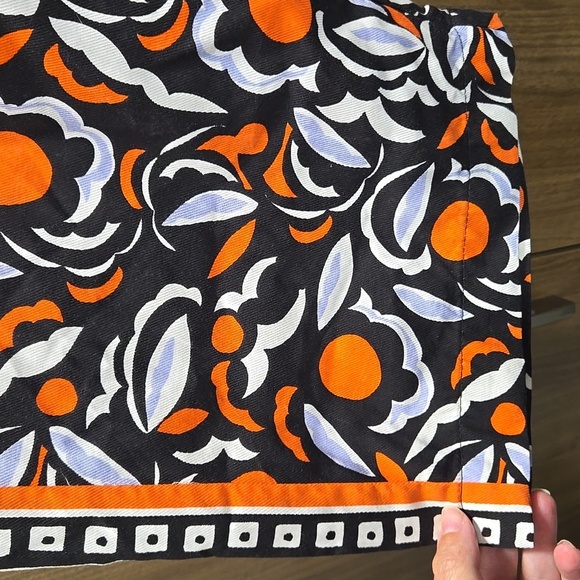 Anthropologie Breezy Straight Pant Red Motif Print Pants-Size 2 - Picture 7 of 17